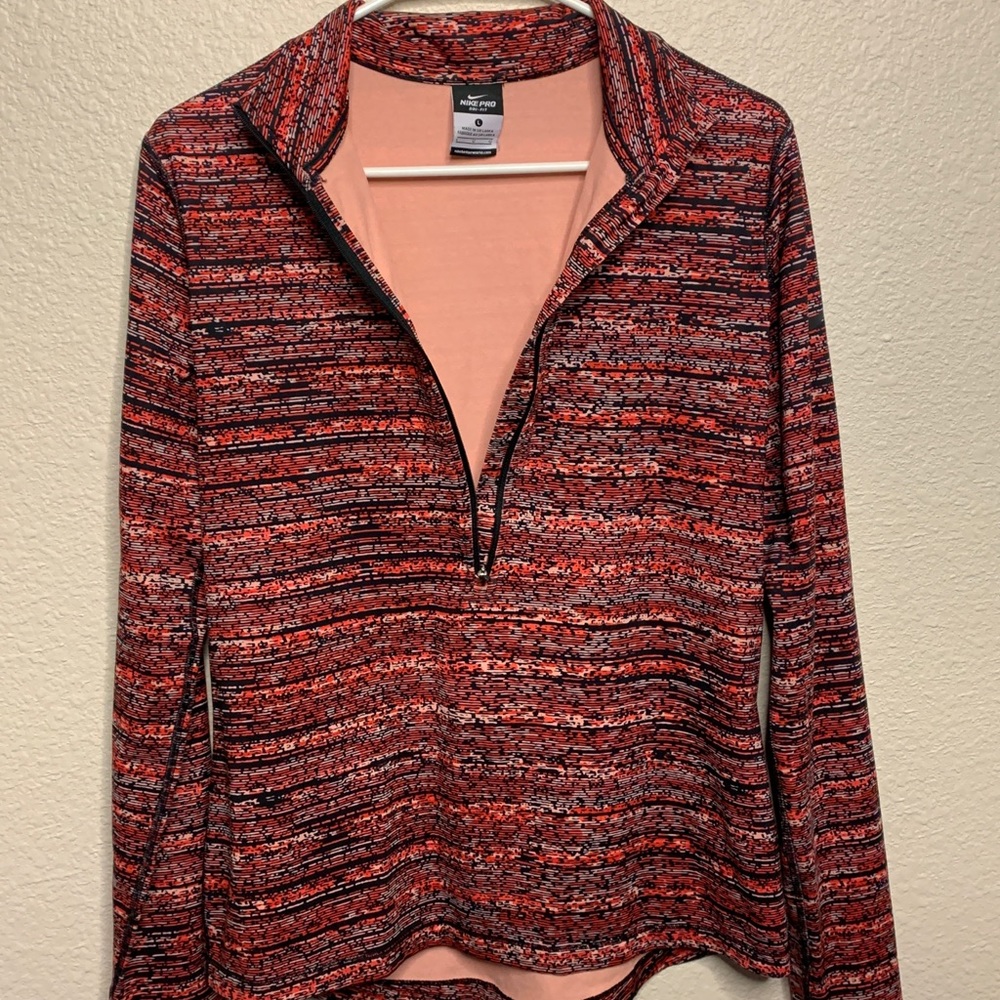Nike pro dry-fit running long sleeve half zip